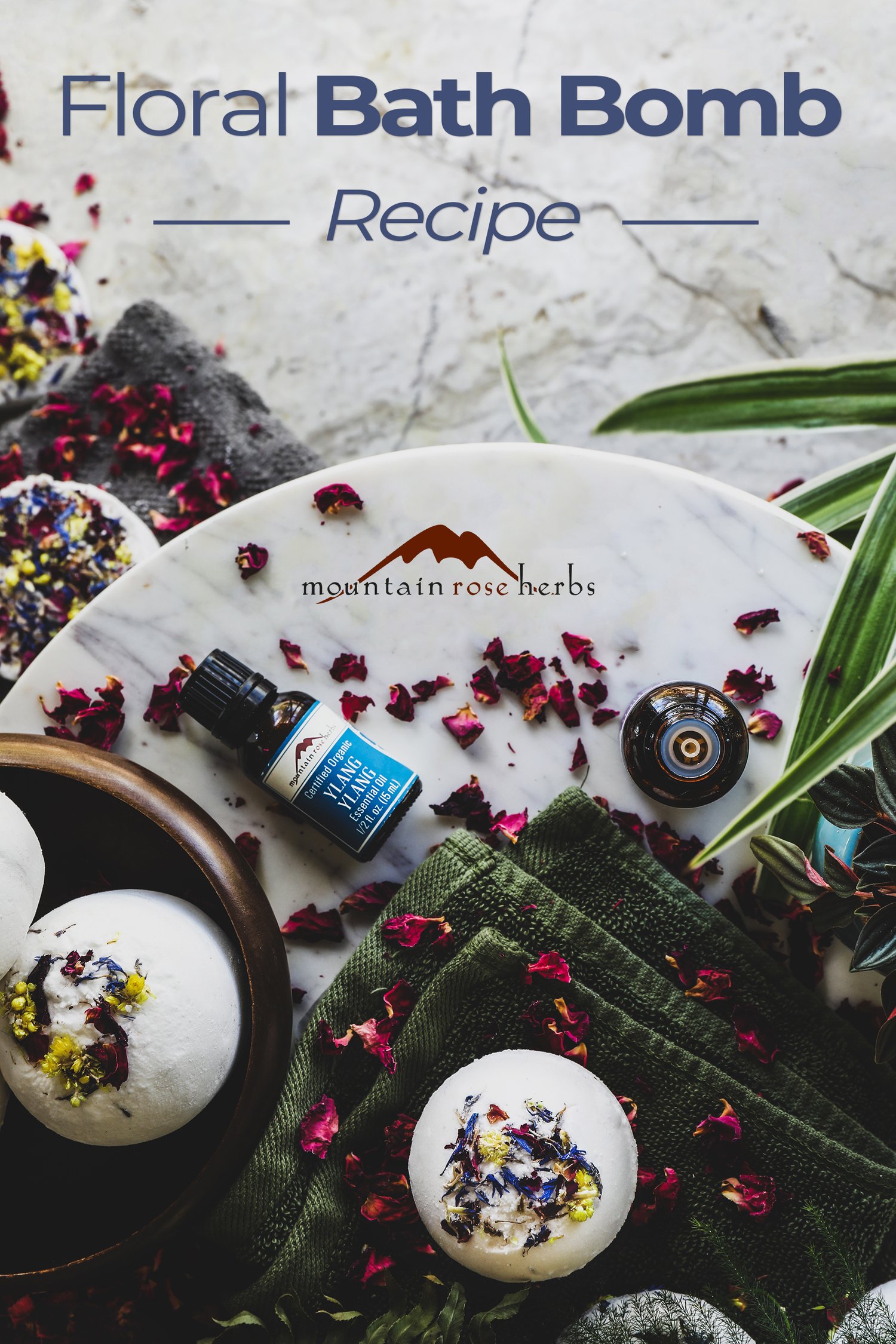 Bath Bomb Recipe with Flowers